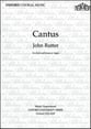 Cantus SATB choral sheet music cover